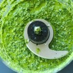 baby kale pesto in food processor