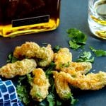 fried stuffed squash blossoms
