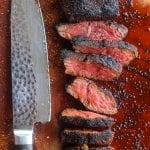 coffee rubbed hanger steak