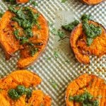 duck fat smashed sweet potatoes