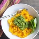 Basil Pesto Spaghetti Squash